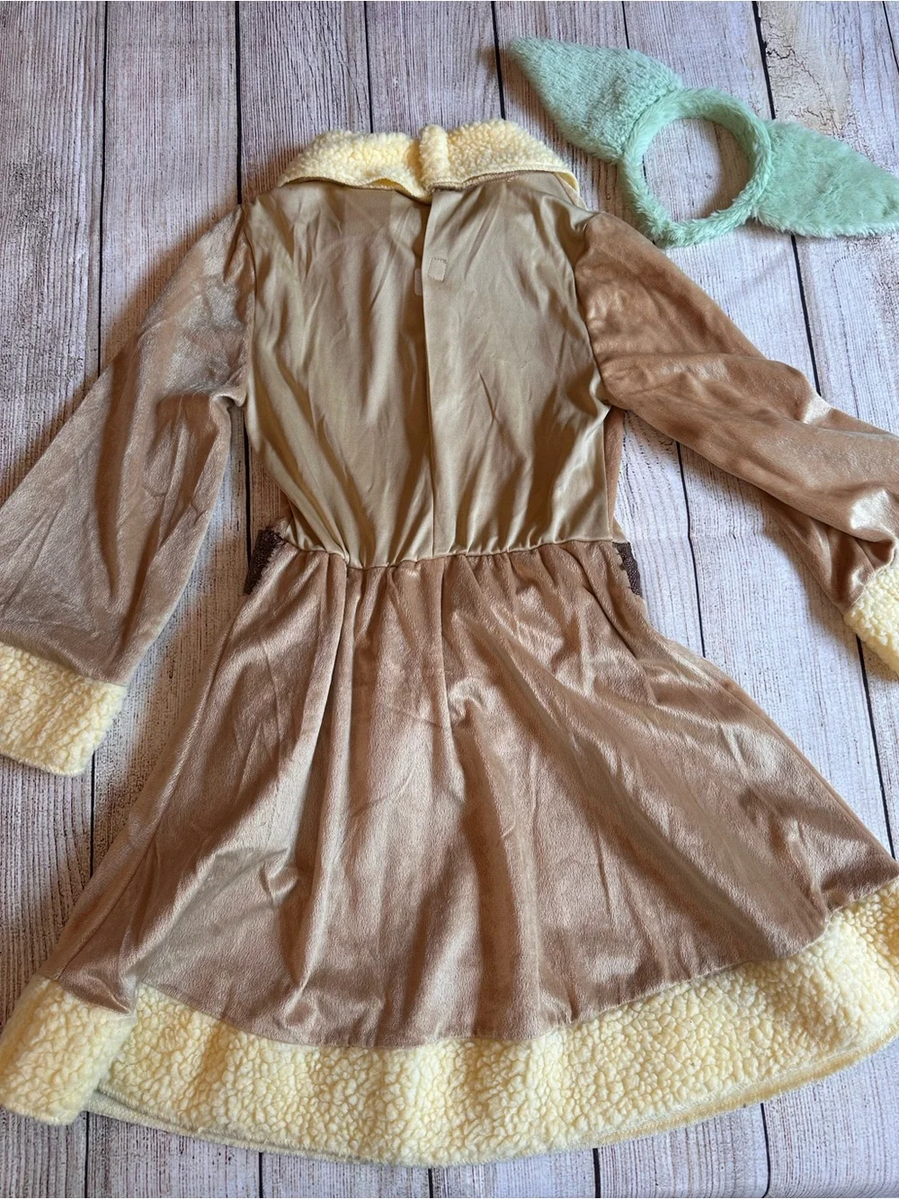 Star Wars Yoda Costume Kids Medium Jedi Robe Dress Green Ears